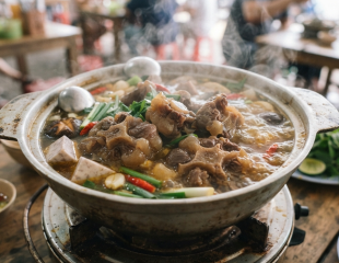 Đuôi bò hợp món lẩu khi được nấu đủ thời gian để giữ độ mềm
