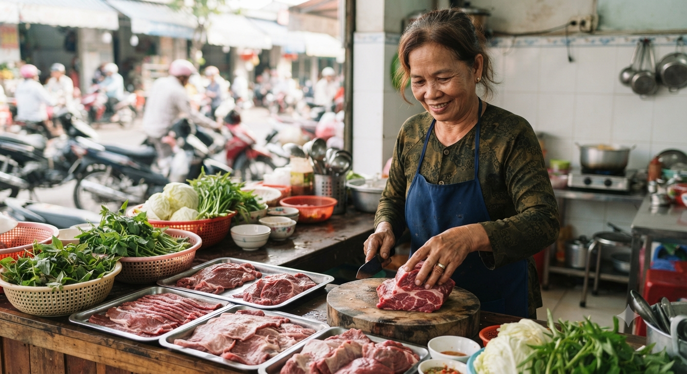 Chọn lựa nguyên liệu tươi ngon