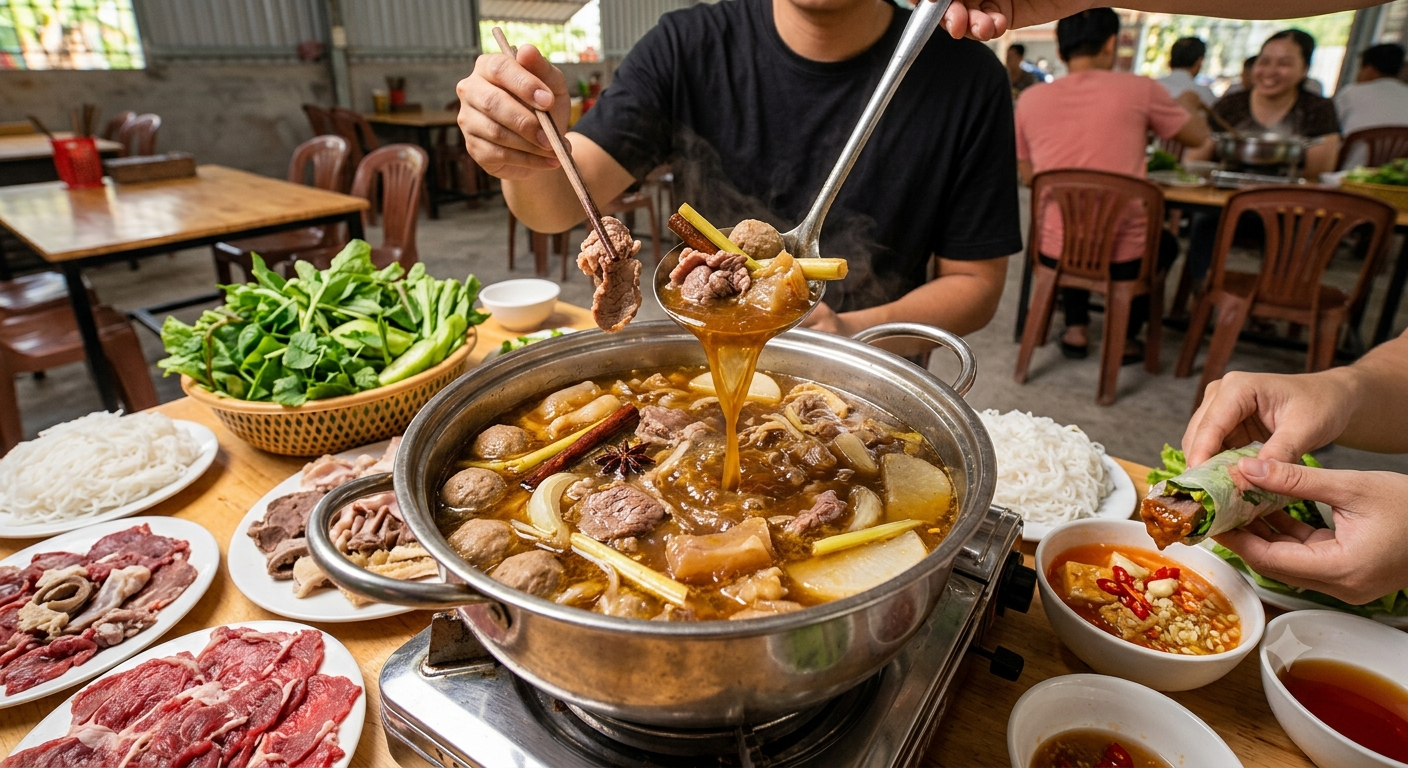 Tầm Quan Trọng Của Nước Dùng Đậm Vị Trong Lẩu Bò Đức Hòa